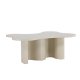 VENTURE DESIGN Flow sofabord 120x80x45 cm - MDF med beige PU-lak