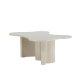 VENTURE DESIGN Flow sofabord 120x80x45 cm - MDF med beige PU-lak