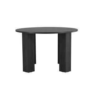 VENTURE DESIGN Juno spisebord rund  - MDF med sort 3D-papir (120x75)