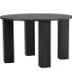 VENTURE DESIGN Juno rundt spisebord 120x75 cm - MDF med svart 3D-papir