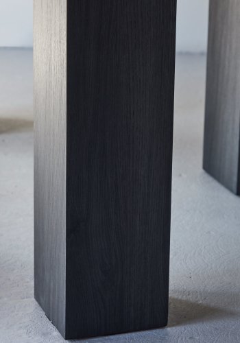 VENTURE DESIGN Juno rundt spisebord 120x75 cm - MDF med svart 3D-papir