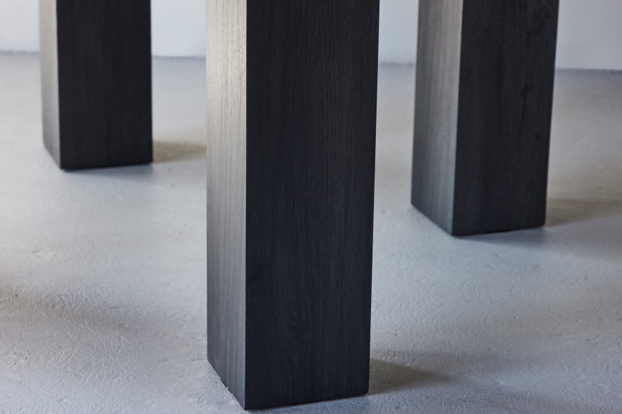 VENTURE DESIGN Juno rundt spisebord 120x75 cm - MDF med svart 3D-papir