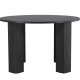 VENTURE DESIGN Juno rundt spisebord 120x75 cm - MDF med svart 3D-papir