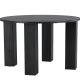 VENTURE DESIGN Juno rundt spisebord 120x75 cm - MDF med svart 3D-papir