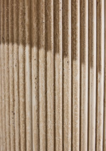 VENTURE DESIGN Krille sidebord, rund - travertinlook 3D-papir (�60x45)