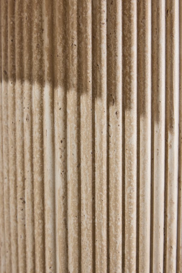 VENTURE DESIGN Krille sidebord ?60x45 cm - MDF med 3D-papir / travertinlook