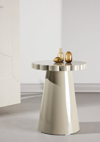 VENTURE DESIGN Krull sidebord, organisk - beige MDF (�45x55)