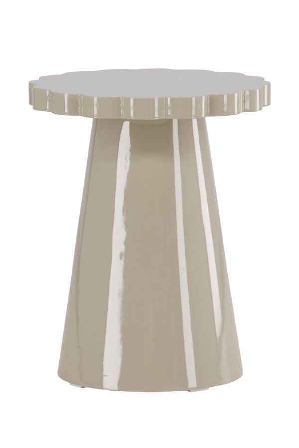 VENTURE DESIGN Krull sidebord ?45x55 cm - MDF blank beige