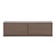 VENTURE DESIGN Dragh v�gh�ngt TV-bord, m. 2 skuffer - MDF med mocca 3D Papir (100x35x28)