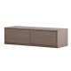 VENTURE DESIGN Dragh v�gh�ngt TV-bord, m. 2 skuffer - MDF med mocca 3D Papir (100x35x28)
