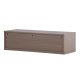 VENTURE DESIGN Dragh v�gh�ngt TV-bord, m. 2 skuffer - MDF med mocca 3D Papir (100x35x28)