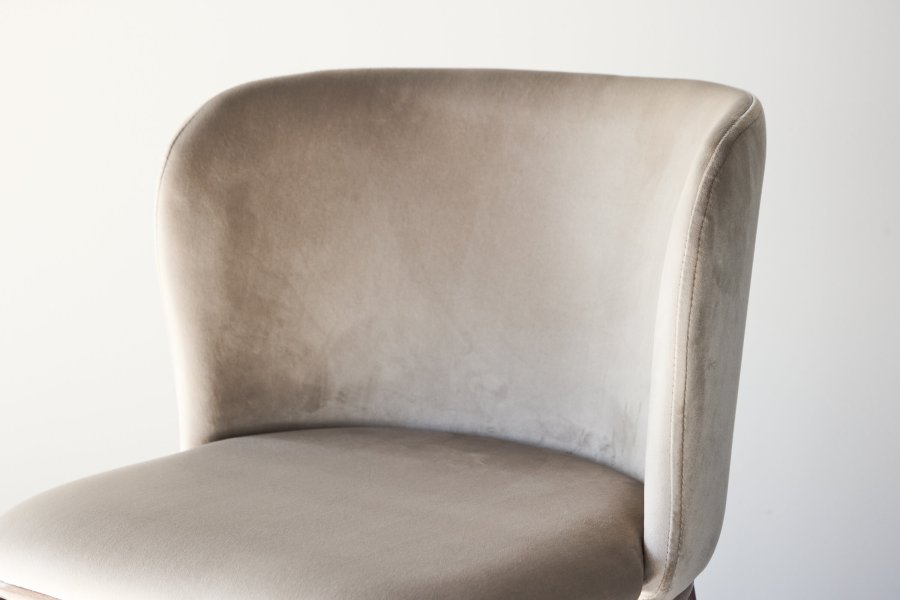 VENTURE DESIGN Edina Spisestole 2-pak - St�l Tr�look 3D Papir / Beige Velour