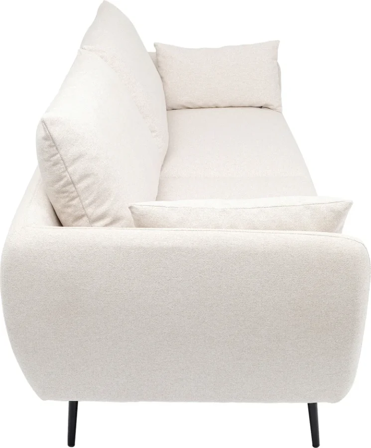 KARE DESIGN Amalfi Cream 2 pers. sofa - creme polyester og sort stl
