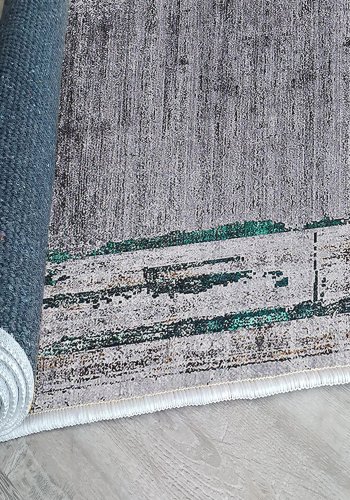 TEPPI Woopamuk020 gulvtppe m. mnster, rektangulr - multifarvet bomuld og polyester (120 x 180)