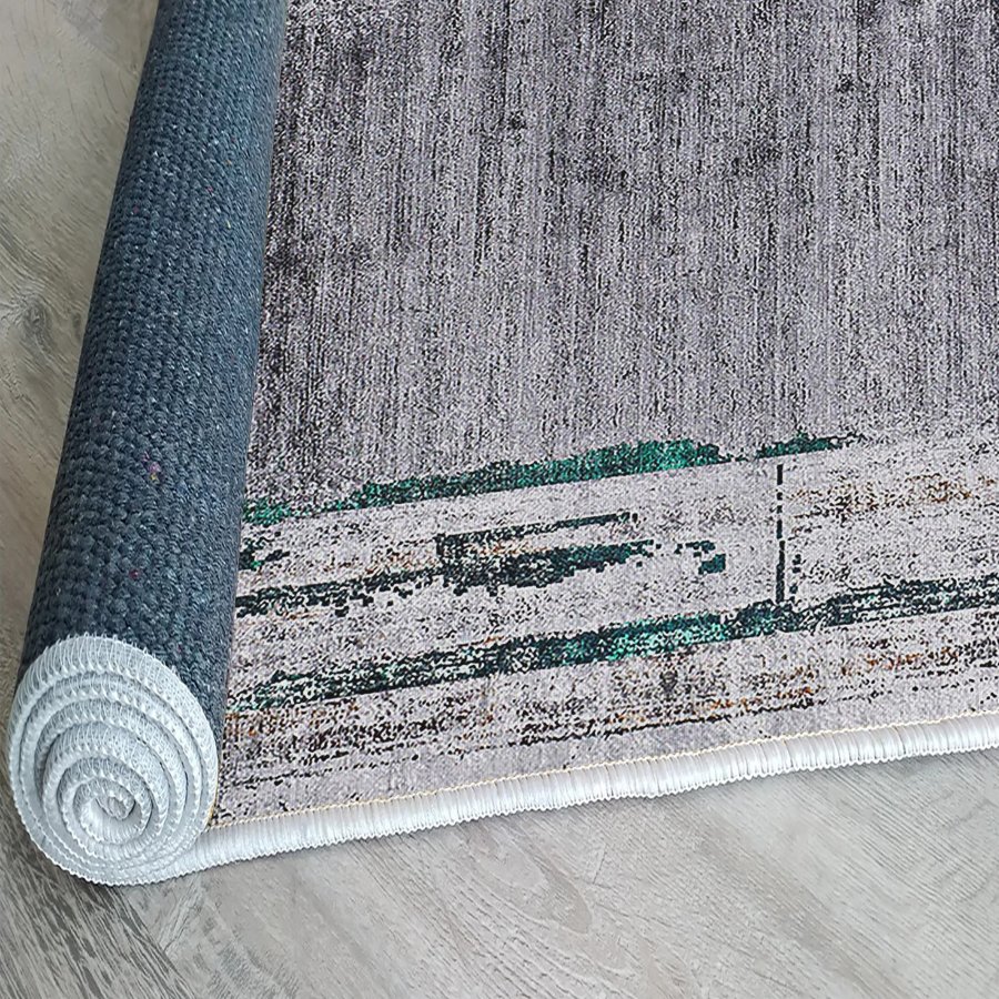 TEPPI Woopamuk020 gulvtppe m. mnster, rektangulr - multifarvet bomuld og polyester (160x230)