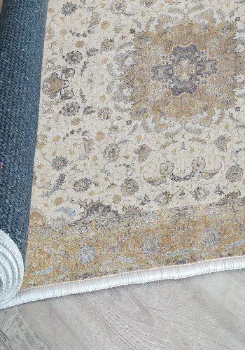 TEPPI Woopamuk028 gulvtppe m. mnster, rektangulr - multifarvet bomuld og polyester (160x230)