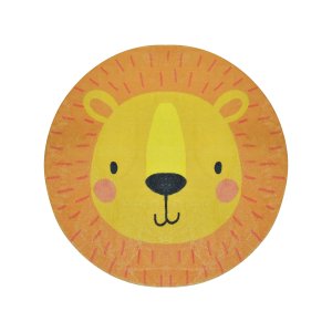 TEPPI Woopamuk111 matta för barn, rund - flerfärgad bomull och polyester (110)