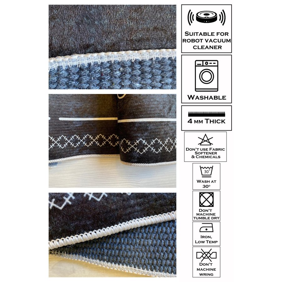 TEPPI Woopamuk143 gulvtppe til brn, rund - multifarvet bomuld og polyester (90)