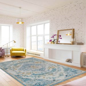 TEPPI Woopamuk171 mnstret teppe, rektangulrt - flerfarget bomull og polyester (160x230)