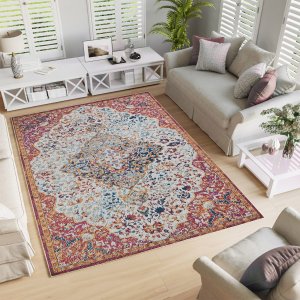 TEPPI Woopamuk177 mnstret teppe, rektangulrt - flerfarget bomull og polyester (160x230)