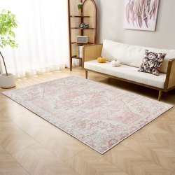 Woopamuk193 gulvt�ppe m. m�nster, rektangul�r - multifarvet bomuld og polyester (160x230)