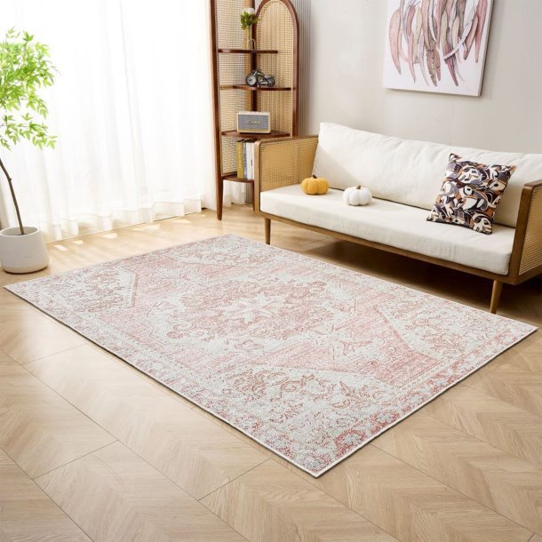 Woopamuk193 gulvt�ppe m. m�nster, rektangul�r - multifarvet bomuld og polyester (160x230)