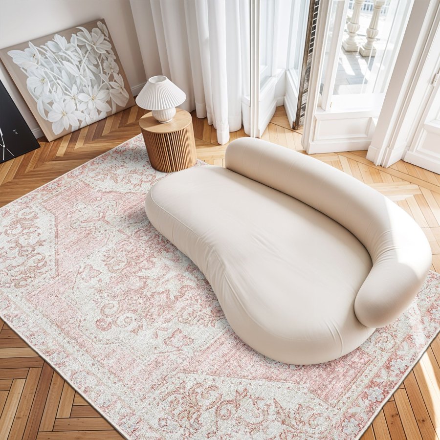 TEPPI Woopamuk193 gulvtppe m. mnster, rektangulr - multifarvet bomuld og polyester (160x230)