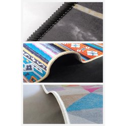 Woopamuk193 gulvt�ppe m. m�nster, rektangul�r - multifarvet bomuld og polyester (160x230)