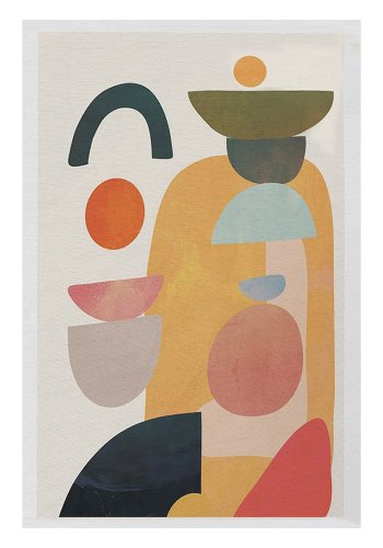 TEPPI Woopamuk272 gulvtppe m. mnster, rektangulr - multifarvet bomuld og polyester (1800x280)