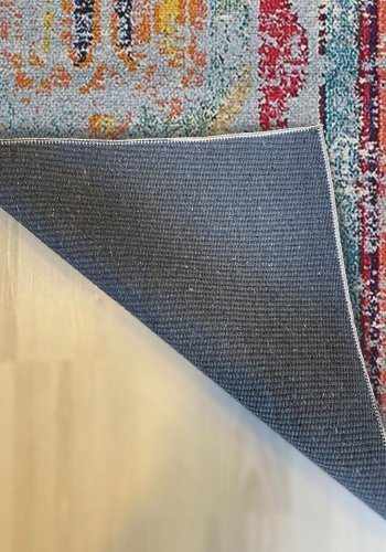 TEPPI Woopamuk276 gulvtppe m. mnster, rektangulr - multifarvet bomuld og polyester (160x230)