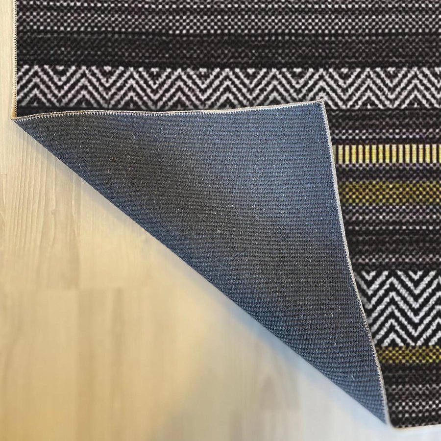 TEPPI Woopamuk387 gulvtppe m. mnster, rektangulr - multifarvet bomuld og polyester (180x280)