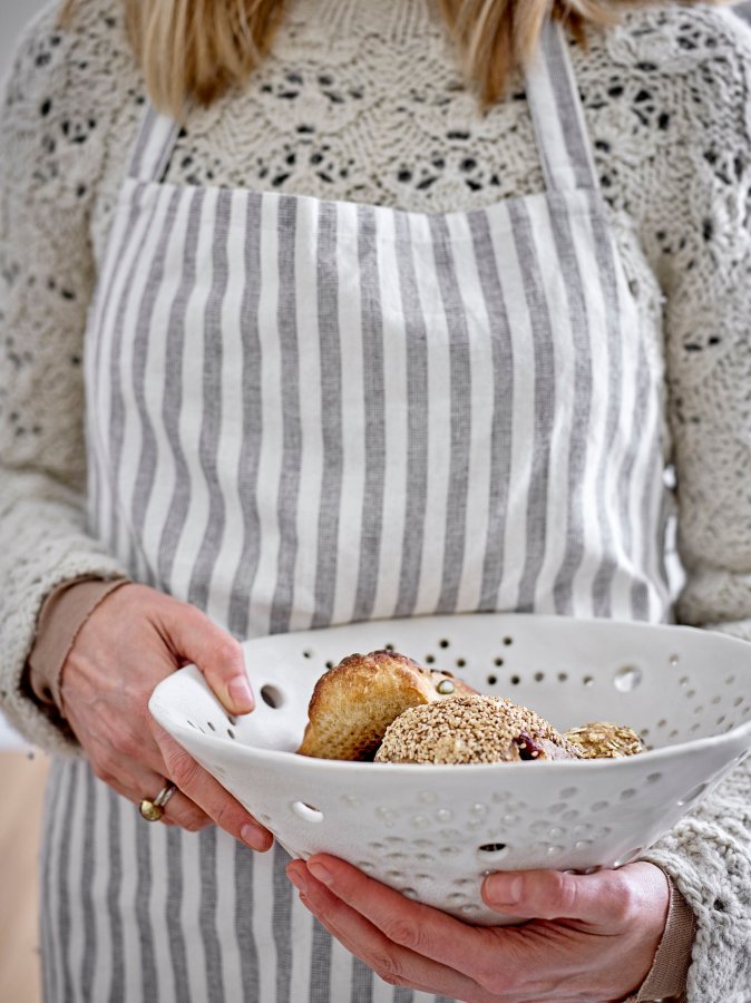 BLOOMINGVILLE Dalena Schüssel, Weiß, Steingut