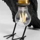 KARE DESIGN Animal Crow bordlampe - matt sort polyresin og kobber aluminium