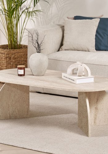 NORDV�RK Melina - Travertin salongbord