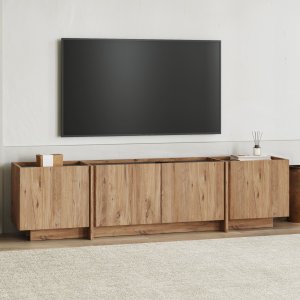 FUNZI LIVING Lowen - Atlantic Pine, antracitgr� TV-b&auml;nk