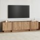 FUNZI LIVING Lowen - Atlantic Pine, antracitgr� TV-b&auml;nk