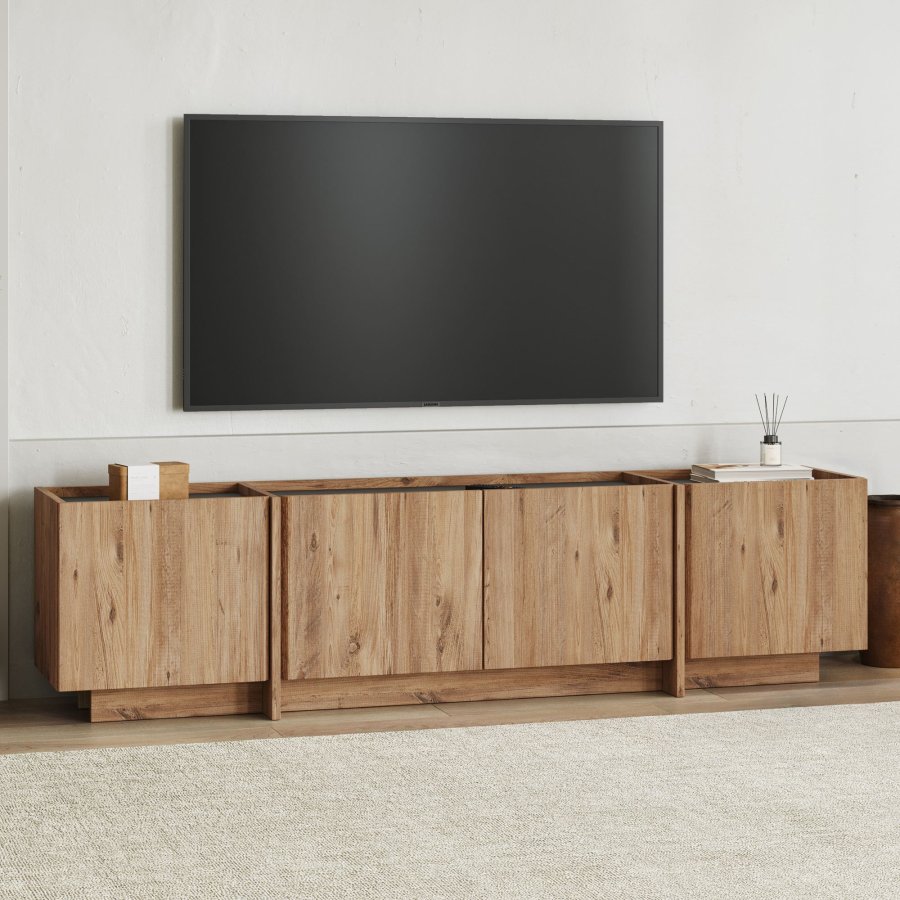 FUNZI LIVING Lowen - Atlantic Pine, antracitgr� TV-b&auml;nk