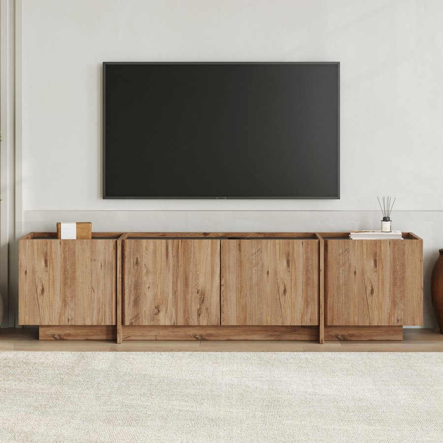 FUNZI LIVING Lowen - Atlantic Pine, antracitgr� TV-b&auml;nk