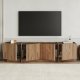 FUNZI LIVING Lowen - Atlantic Pine, antracitgr� TV-b&auml;nk