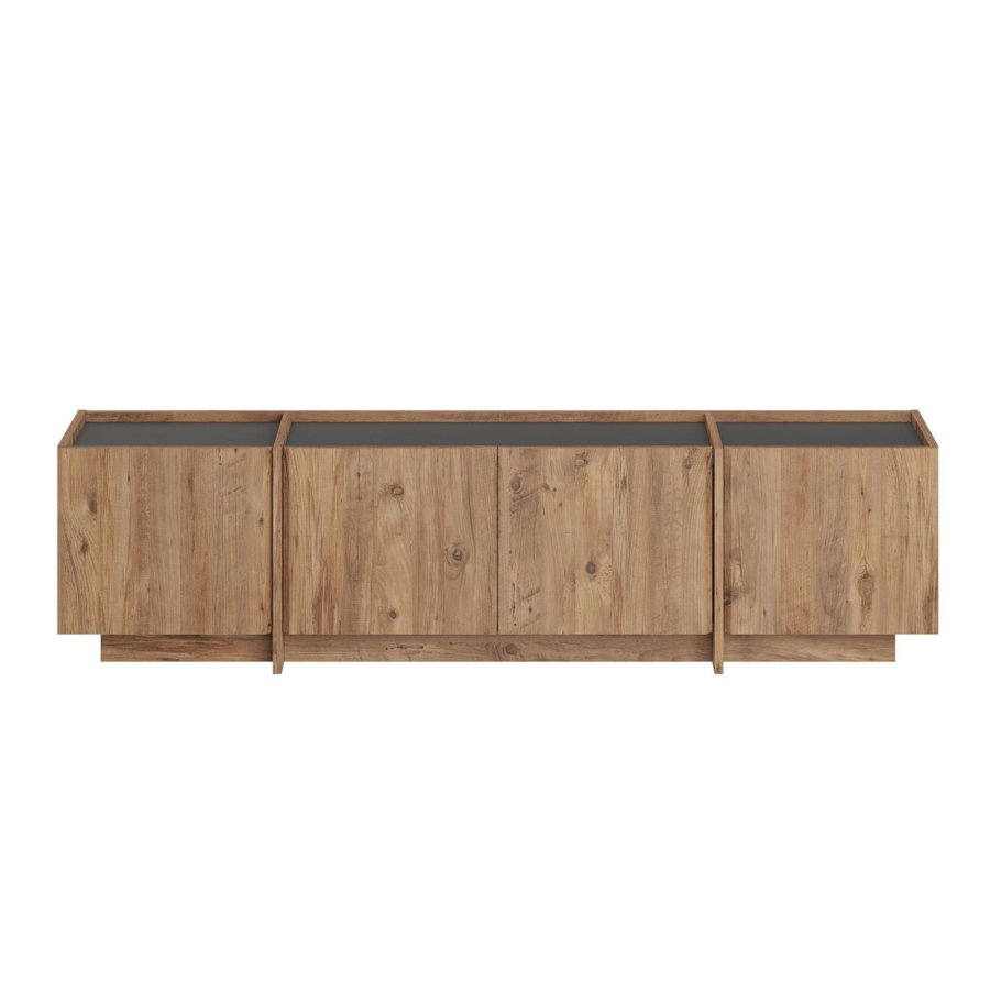 FUNZI LIVING Lowen - Atlantic Pine, antracitgr� TV-b&auml;nk