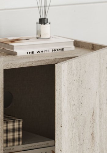 FUNZI LIVING Lowen � TV-bord i travertin