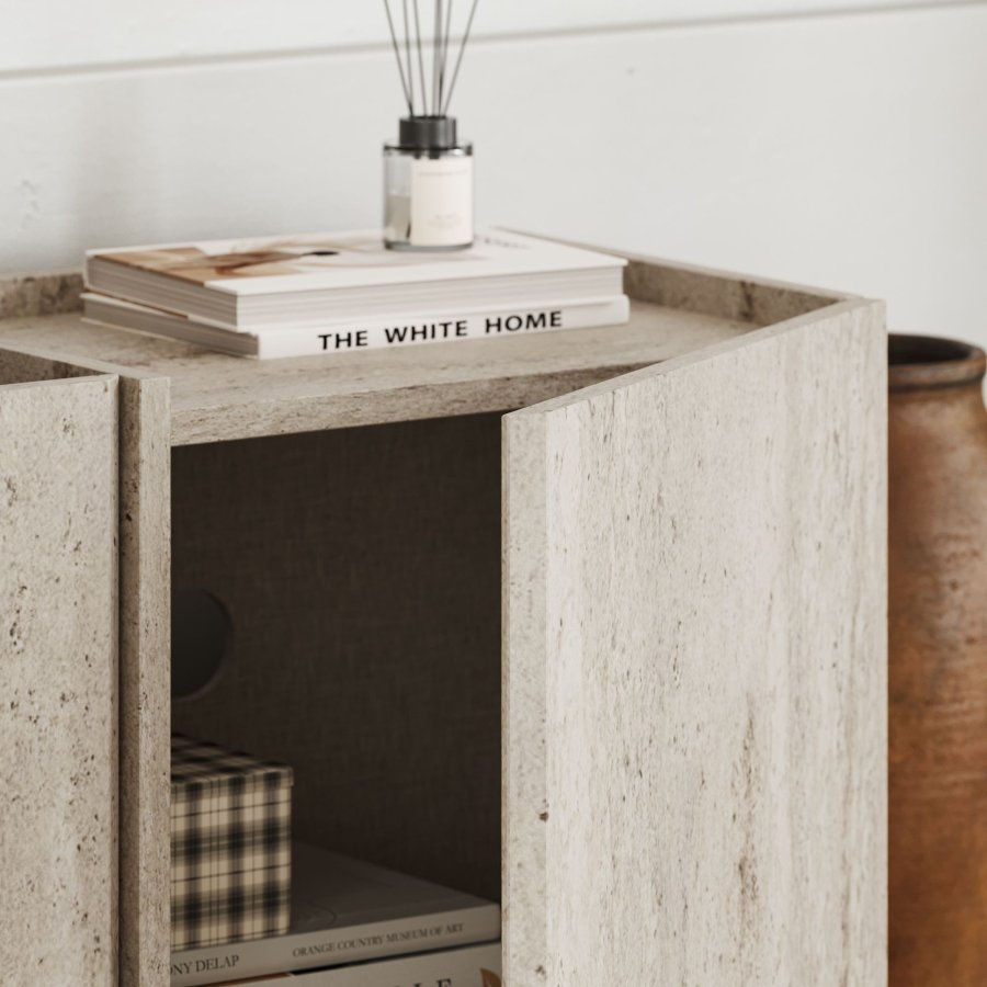 FUNZI LIVING Lowen  TV-bord i travertin