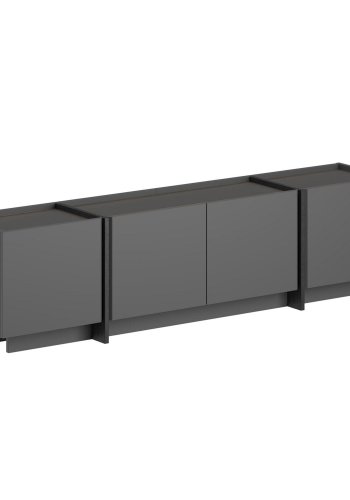 FUNZI LIVING Lowen - Antracit, Svart TV-bord