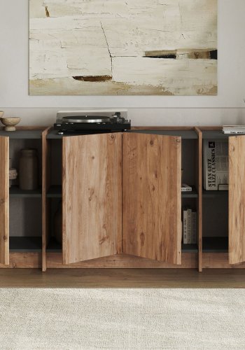 NORDV�RK Dorma - Atlantisk furu, antrasittkonsoll