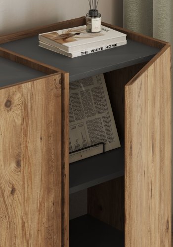 NORDV�RK Dorma - Atlantisk furu, antrasittkonsoll