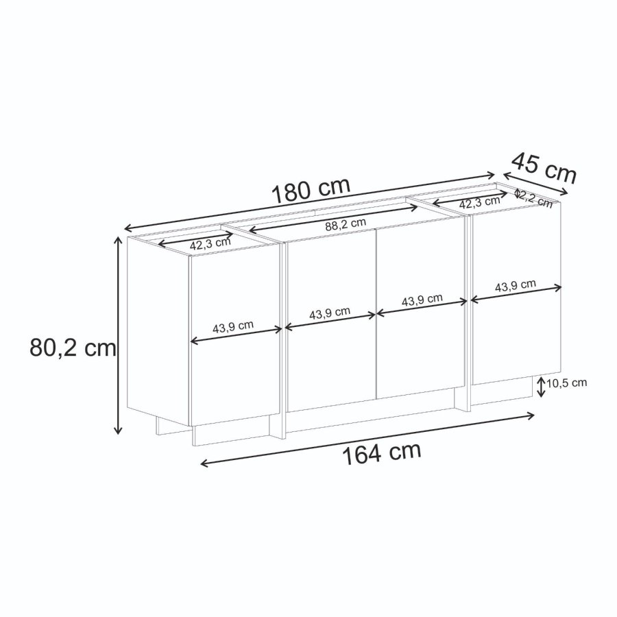 NORDV&Auml;RK Dorma - Travertinkonsoll