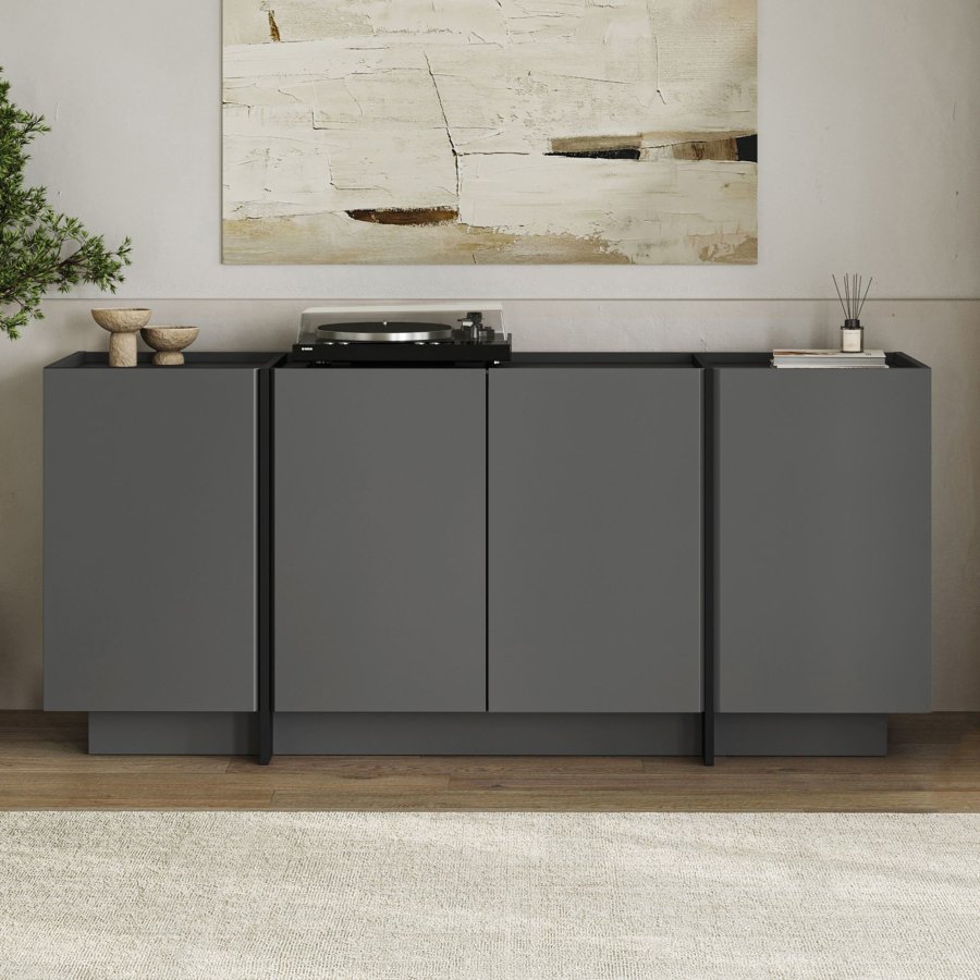 NORDV&Auml;RK Dorma - Antrasitt, svart konsoll