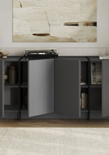 NORDV�RK Dorma - Antrasitt, svart konsoll