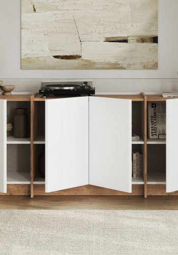 NORDV�RK Dorma - Hvitt, konsollbord i atlantisk furu