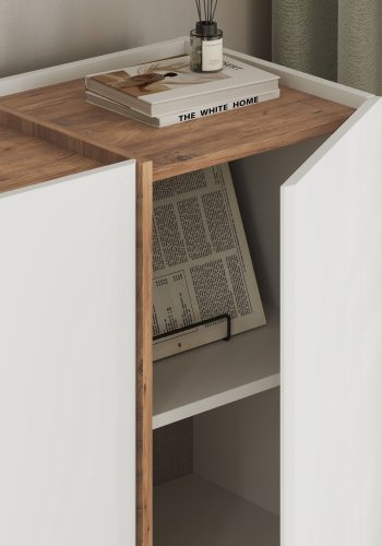 NORDV�RK Dorma - Hvitt, konsollbord i atlantisk furu
